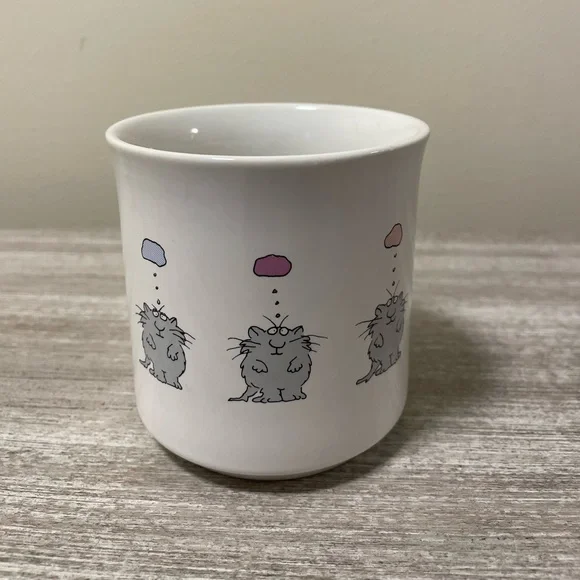 Vintage Sandra Boynton Cat with Heart Balloon Mug - Picture 2 of 6